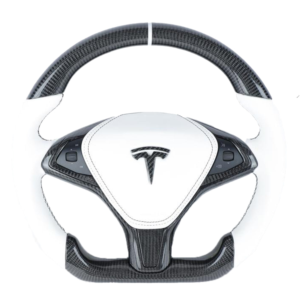 Tesla Model X Style Full Custom Steering Wheel