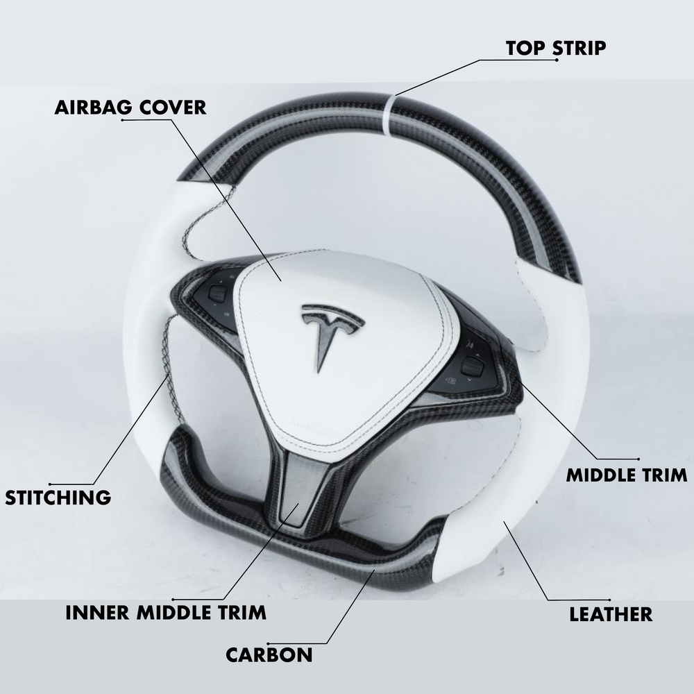 Tesla Model S Style Full Custom Steering Wheel