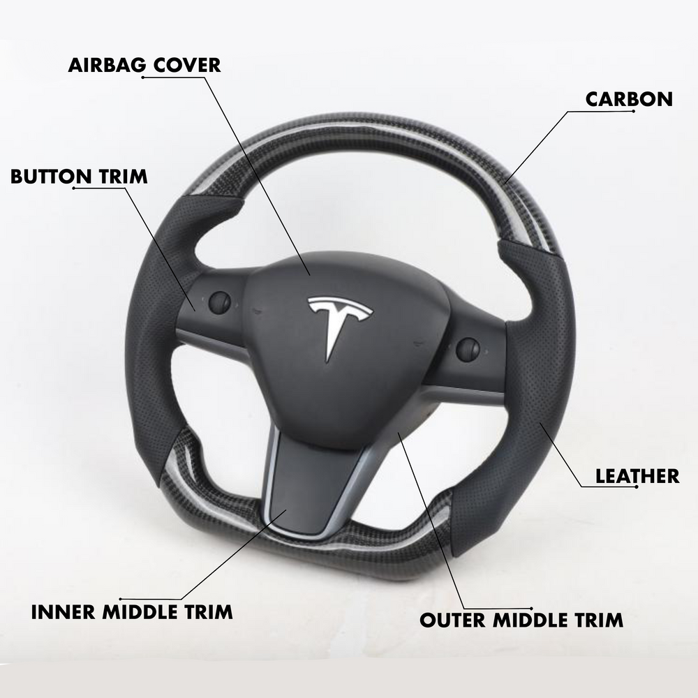Tesla Model Y Style Full Custom Steering Wheel