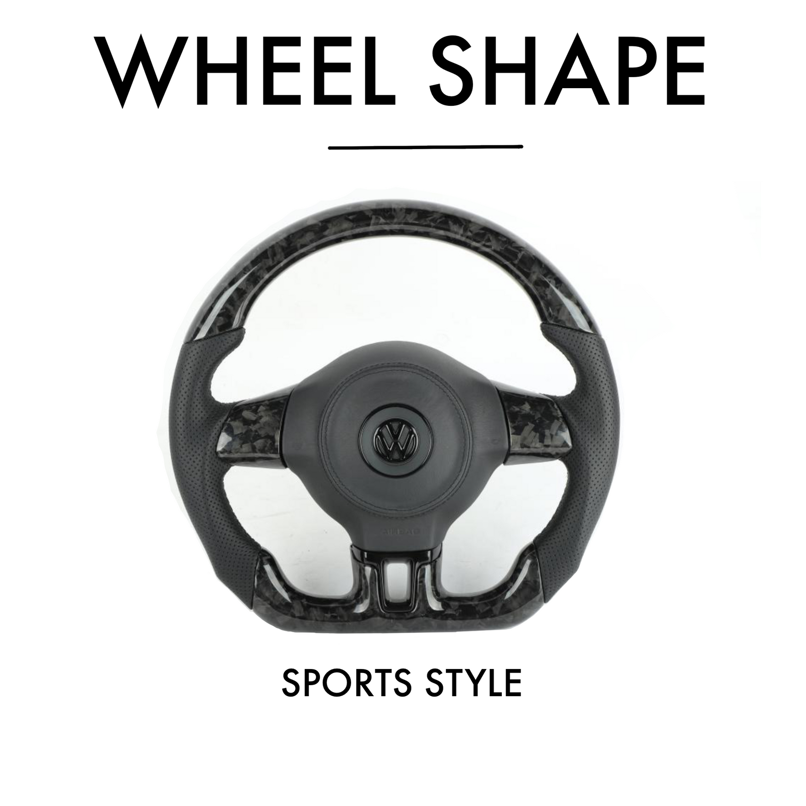 Volkswagen Golf Mk6 Style Full Custom Steering Wheel